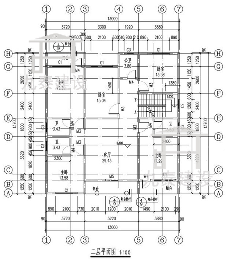 轻钢房屋平面图2