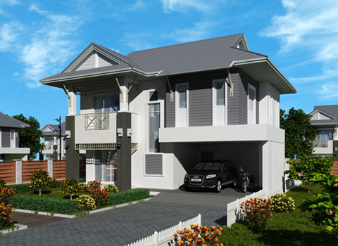 农村钢结构房屋-现代风格-203